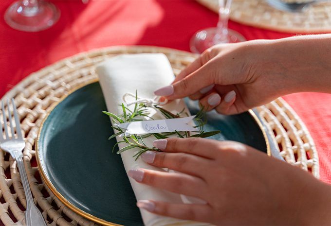 Dia 12 - Mesa posta com amor: crie um marcador de lugares personalizado